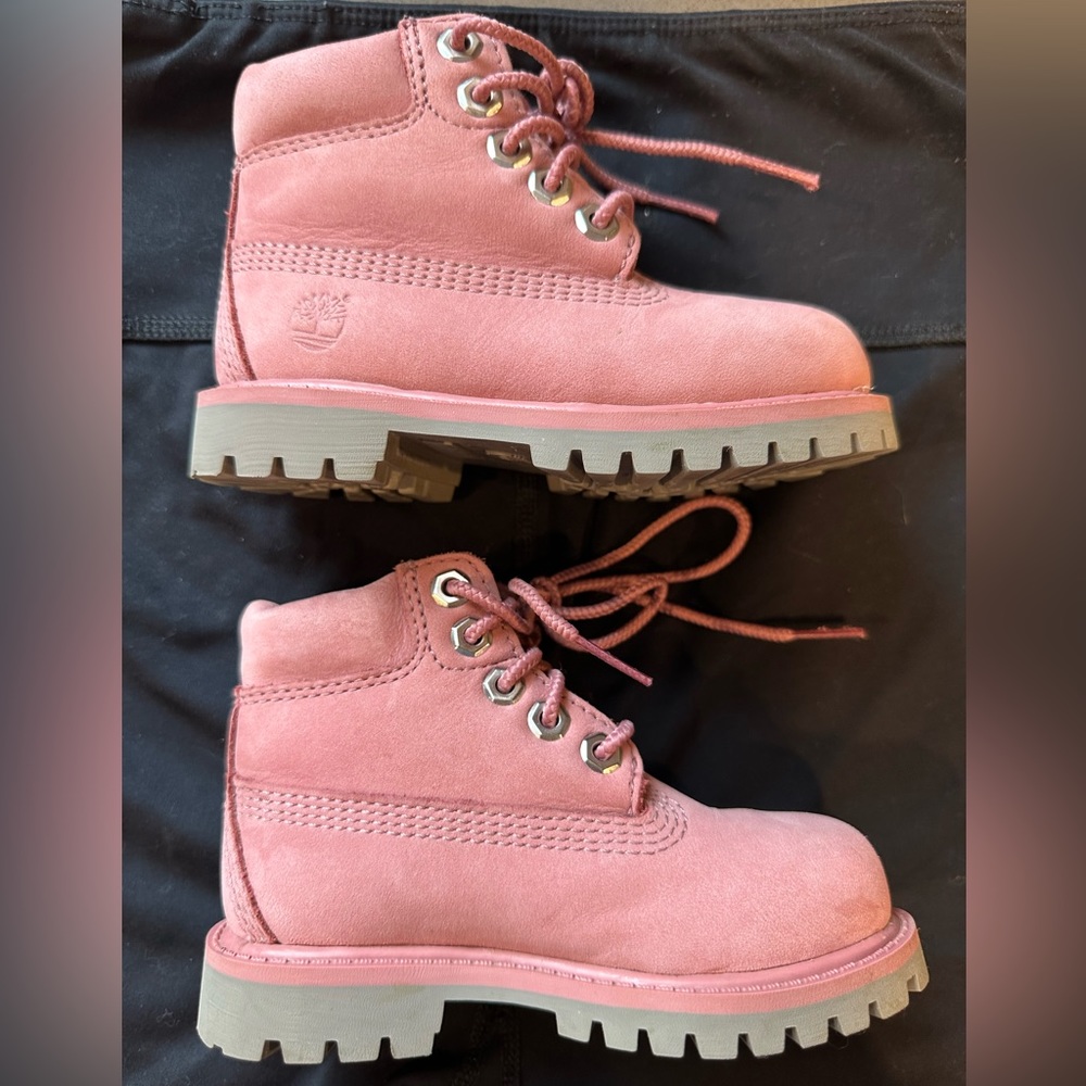 TIMBERLAND (GS)6-INCH PREMIUM WATERPROOF BOOT "Pink" Juniors size US 7.